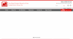 Desktop Screenshot of frederictonrealestateboard.com